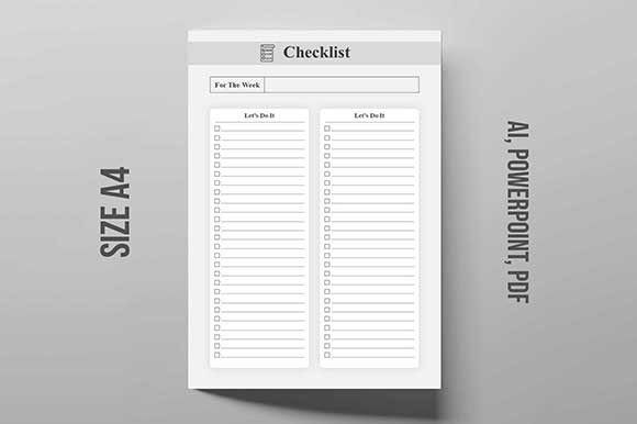 Download Blank Printable Checklist - Printable checklist Collection