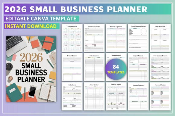 Download 2026 Small Business Planner KDP Interior - Small business Collection