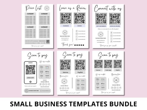 Download Small Business Sign Templates Bundle - Small business Collection